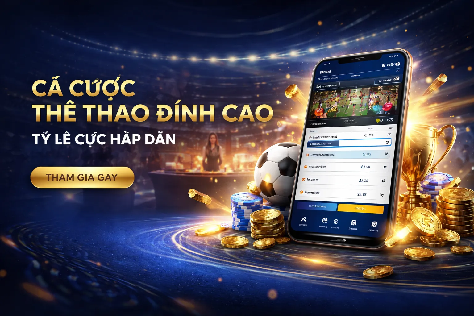 Sân vận động với ánh đèn rực rỡ, biểu tượng của cá cược thể thao 88a a